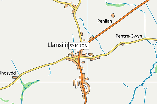 SY10 7QA map - OS VectorMap District (Ordnance Survey)