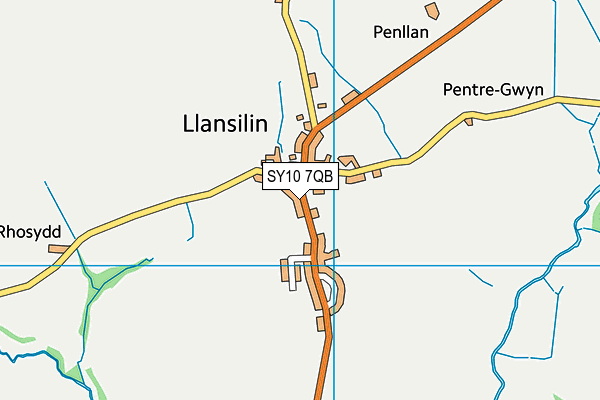 SY10 7QB map - OS VectorMap District (Ordnance Survey)