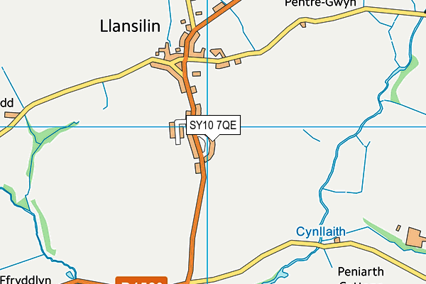 SY10 7QE map - OS VectorMap District (Ordnance Survey)