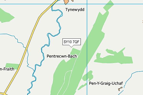 SY10 7QF map - OS VectorMap District (Ordnance Survey)