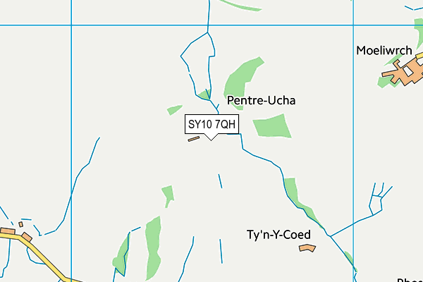 SY10 7QH map - OS VectorMap District (Ordnance Survey)