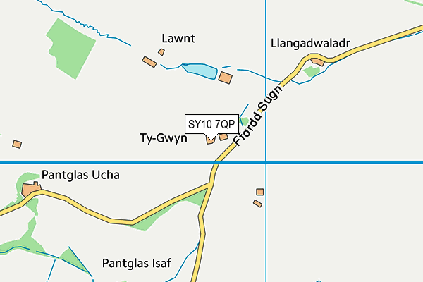 SY10 7QP map - OS VectorMap District (Ordnance Survey)