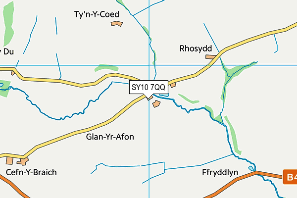 SY10 7QQ map - OS VectorMap District (Ordnance Survey)