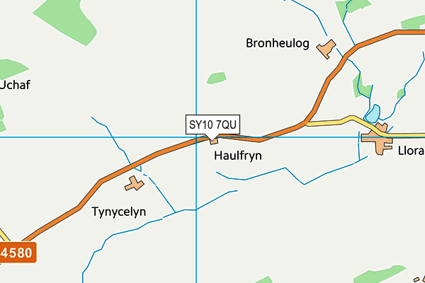 SY10 7QU map - OS VectorMap District (Ordnance Survey)