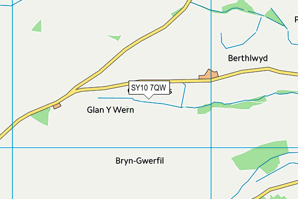 SY10 7QW map - OS VectorMap District (Ordnance Survey)