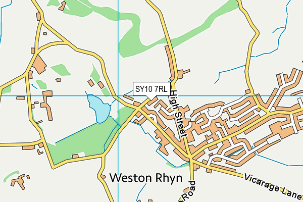 SY10 7RL map - OS VectorMap District (Ordnance Survey)