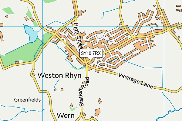 SY10 7RX map - OS VectorMap District (Ordnance Survey)