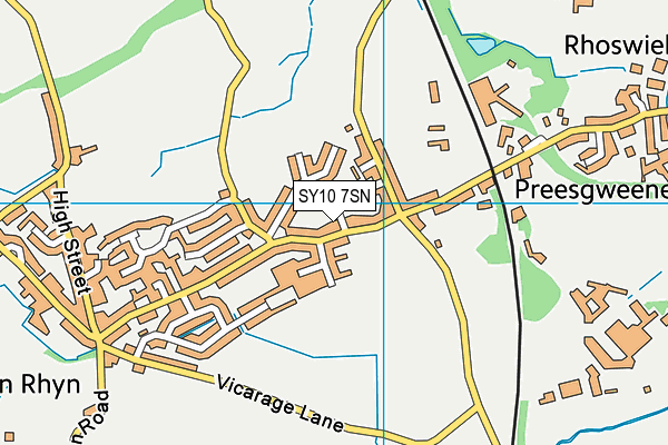 SY10 7SN map - OS VectorMap District (Ordnance Survey)