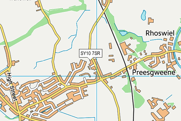 SY10 7SR map - OS VectorMap District (Ordnance Survey)