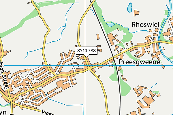 SY10 7SS map - OS VectorMap District (Ordnance Survey)
