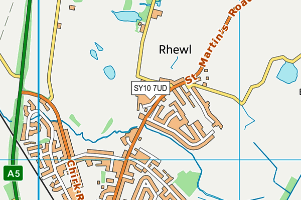 SY10 7UD map - OS VectorMap District (Ordnance Survey)