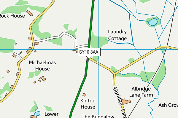 SY10 8AA map - OS VectorMap District (Ordnance Survey)