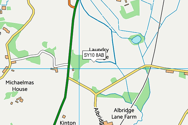 SY10 8AB map - OS VectorMap District (Ordnance Survey)