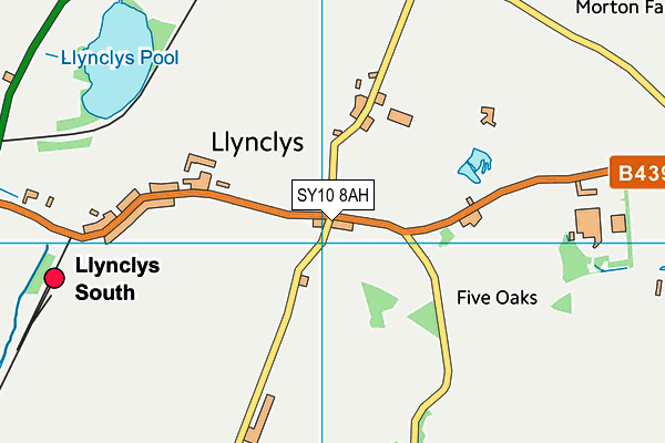 SY10 8AH map - OS VectorMap District (Ordnance Survey)