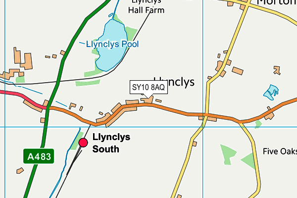 SY10 8AQ map - OS VectorMap District (Ordnance Survey)