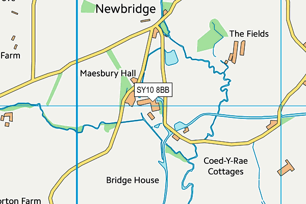 SY10 8BB map - OS VectorMap District (Ordnance Survey)