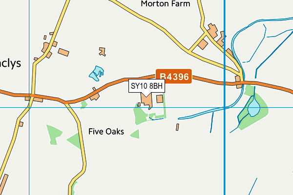 SY10 8BH map - OS VectorMap District (Ordnance Survey)