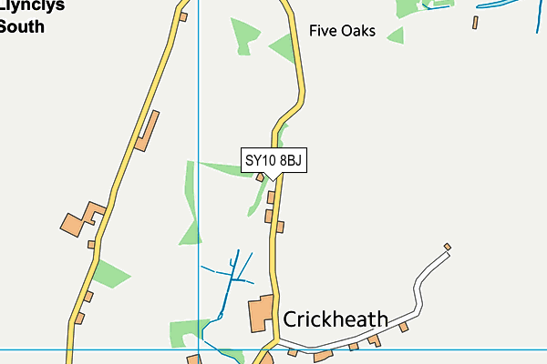 SY10 8BJ map - OS VectorMap District (Ordnance Survey)