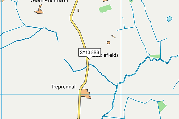 SY10 8BS map - OS VectorMap District (Ordnance Survey)