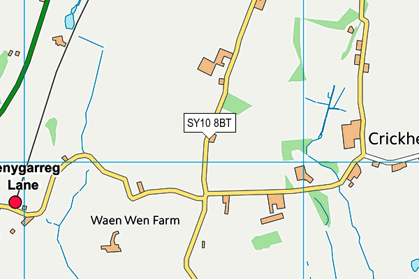 SY10 8BT map - OS VectorMap District (Ordnance Survey)