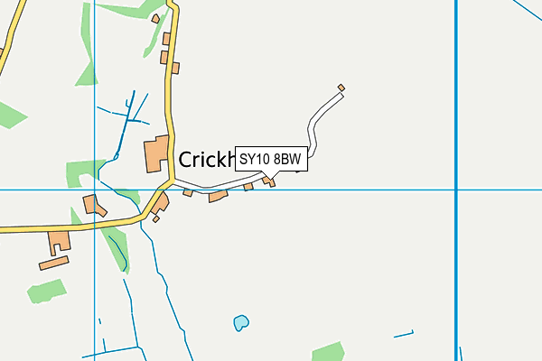 SY10 8BW map - OS VectorMap District (Ordnance Survey)