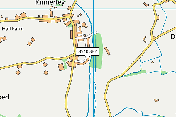 SY10 8BY map - OS VectorMap District (Ordnance Survey)