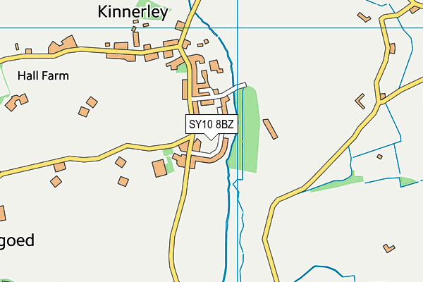 SY10 8BZ map - OS VectorMap District (Ordnance Survey)