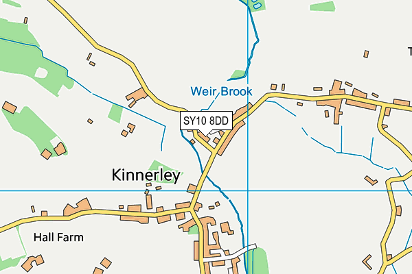 SY10 8DD map - OS VectorMap District (Ordnance Survey)