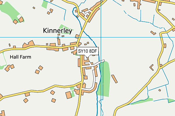 SY10 8DF map - OS VectorMap District (Ordnance Survey)