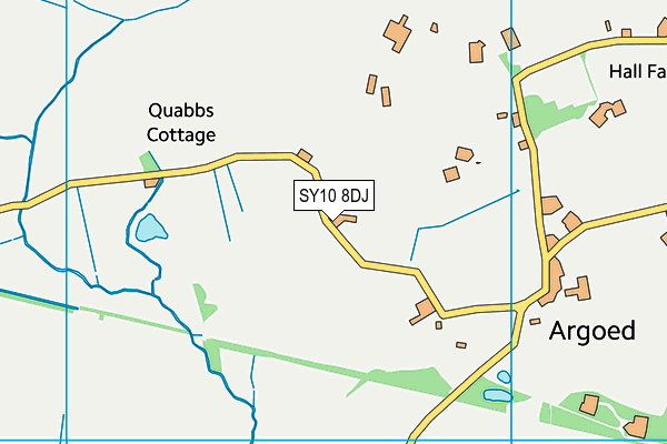 SY10 8DJ map - OS VectorMap District (Ordnance Survey)