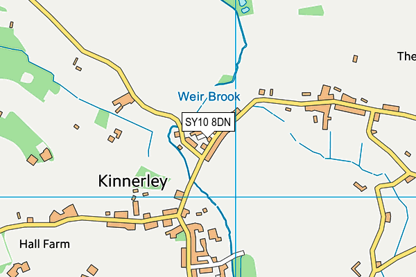 SY10 8DN map - OS VectorMap District (Ordnance Survey)