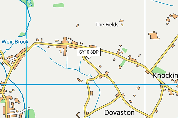 SY10 8DP map - OS VectorMap District (Ordnance Survey)