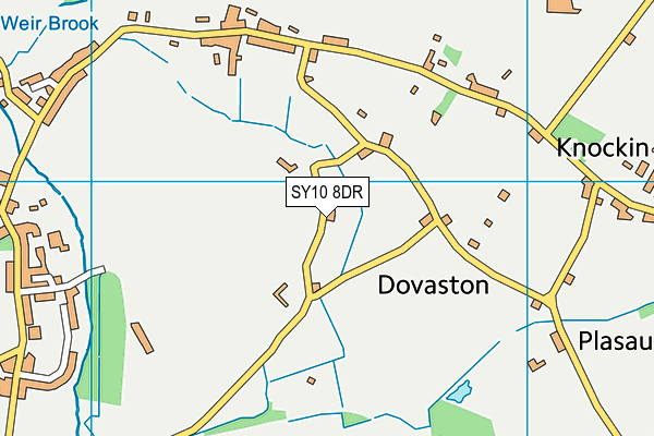 SY10 8DR map - OS VectorMap District (Ordnance Survey)