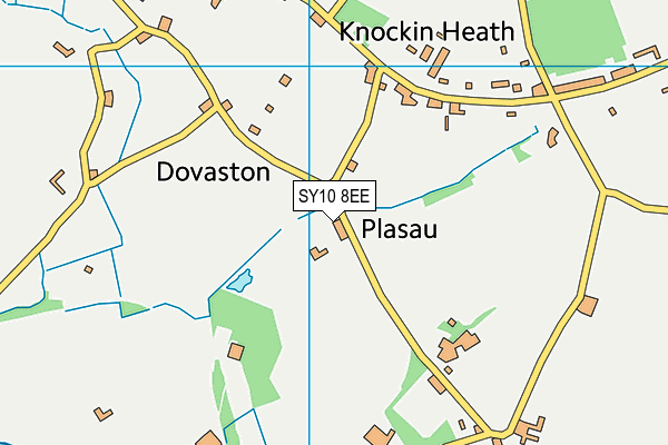 SY10 8EE map - OS VectorMap District (Ordnance Survey)