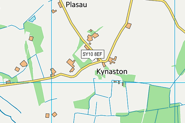 SY10 8EF map - OS VectorMap District (Ordnance Survey)