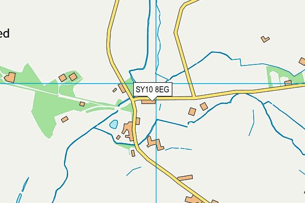 SY10 8EG map - OS VectorMap District (Ordnance Survey)