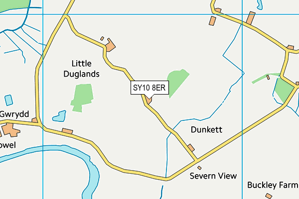 SY10 8ER map - OS VectorMap District (Ordnance Survey)