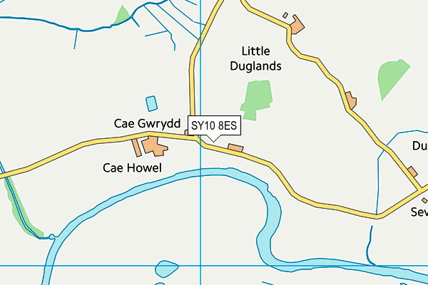 SY10 8ES map - OS VectorMap District (Ordnance Survey)