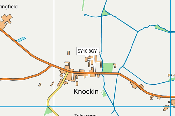 SY10 8GY map - OS VectorMap District (Ordnance Survey)