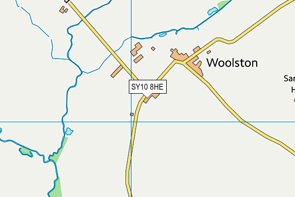 SY10 8HE map - OS VectorMap District (Ordnance Survey)