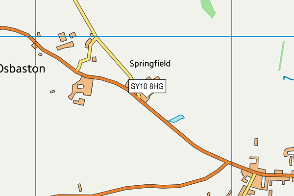 SY10 8HG map - OS VectorMap District (Ordnance Survey)