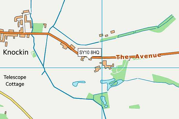 SY10 8HQ map - OS VectorMap District (Ordnance Survey)