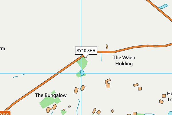 SY10 8HR map - OS VectorMap District (Ordnance Survey)