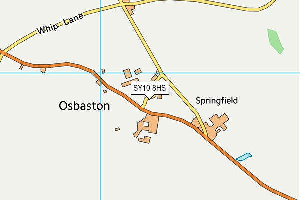 SY10 8HS map - OS VectorMap District (Ordnance Survey)