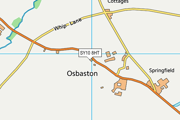 SY10 8HT map - OS VectorMap District (Ordnance Survey)