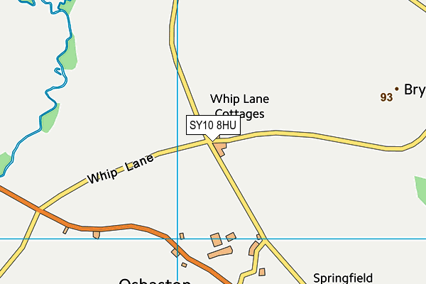 SY10 8HU map - OS VectorMap District (Ordnance Survey)