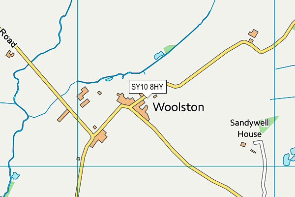 SY10 8HY map - OS VectorMap District (Ordnance Survey)