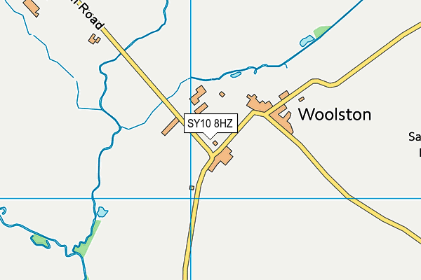 SY10 8HZ map - OS VectorMap District (Ordnance Survey)