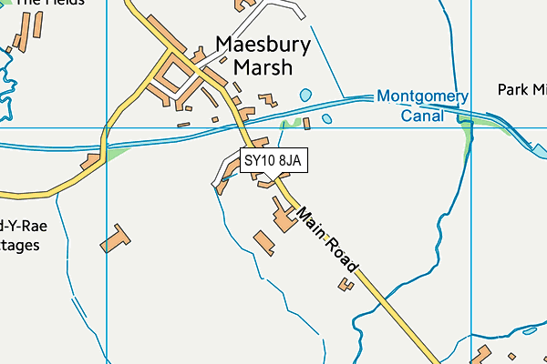 SY10 8JA map - OS VectorMap District (Ordnance Survey)