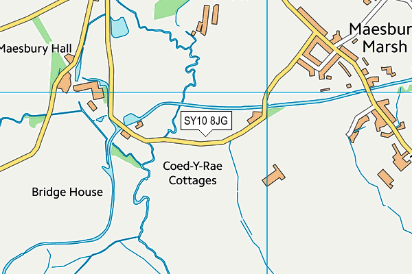 SY10 8JG map - OS VectorMap District (Ordnance Survey)